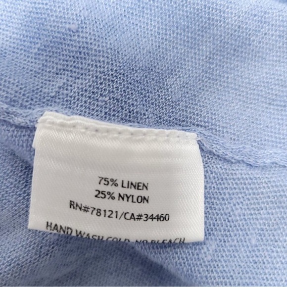 Eileen Fisher Womens Open Front Cardigan Size L Long Sleeve Light
Blue - Picture 4 of 7